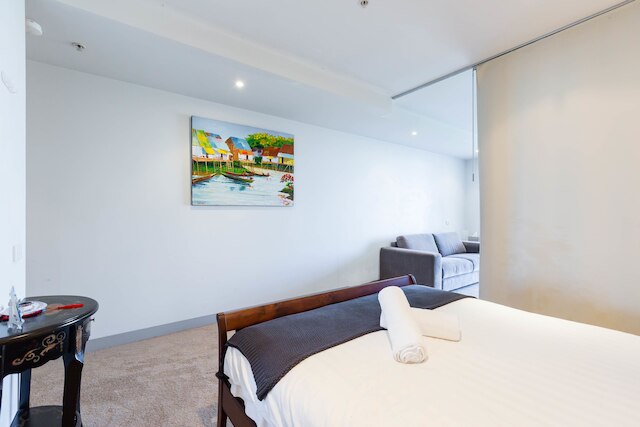 レイラ、ベッドルーム 1 室、メルボルン アパートメント