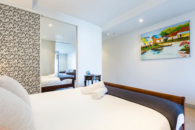 レイラ、ベッドルーム 1 室、メルボルン アパートメント