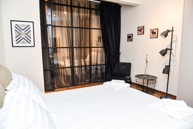 エカルシアの中央アパート、4人用2ベッドルーム