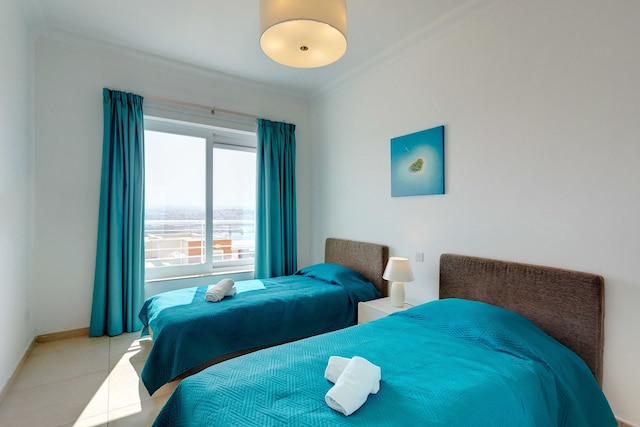 高級住宅地にある海に面した高級アパート、プールあり