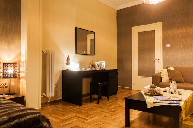 安全な地域にある広々としたアパート、アクロポリスまで徒歩圏内