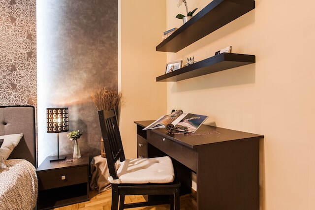 中心部近くの安全な場所にある美しいアパート