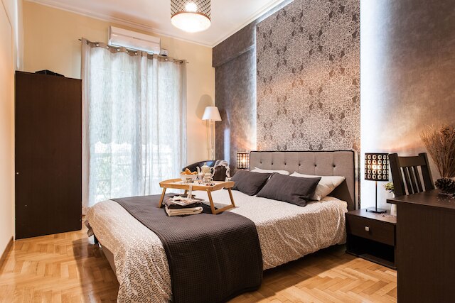 中心部近くの安全な場所にある美しいアパート