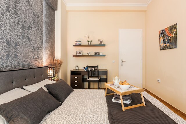 中心部近くの安全な場所にある美しいアパート