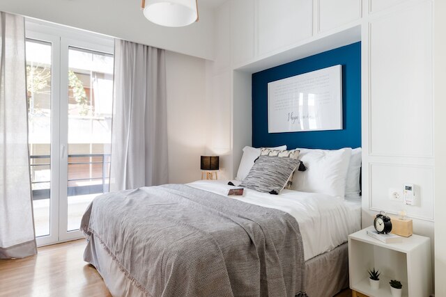 コロナキにあるアップストリート デザイアブル アパートメント、ベッドルーム 1 室