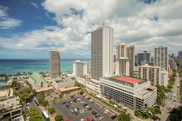 ワイキキ バンヤン - オーシャン ビュー タワー 1 スイート 2214