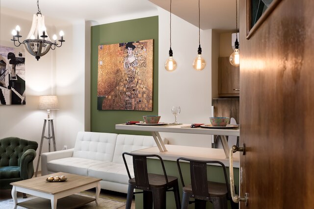 プラカ中心部にあるヴィンテージ アパートメント