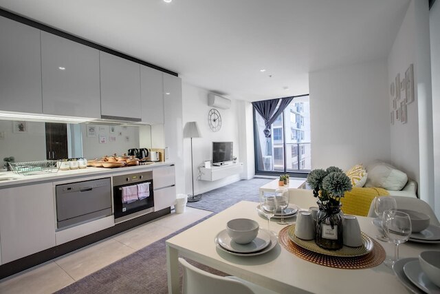 サザンクロス近くの新規改装した快適なアパートメント