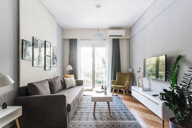 アップストリート チャーミング & コンフィー、ベッドルーム 2 室、アパートメント - アクロポリス