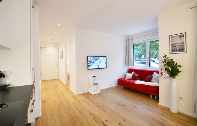 ダウンタウンに近いモダンなアパートメント