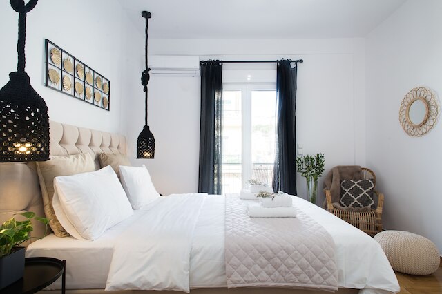 モダン ボヘミアン スタイル サン スプラッシュド ロフト