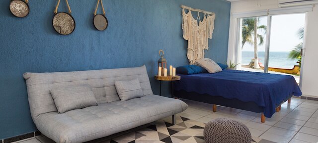 落ち着いていて快適なオーシャンフロント スタジオ