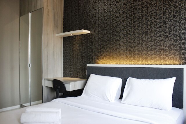 静かなアパートメント、ベッドルーム 2 室 @ パラヒャンガン レジデンス アパートメント、マウンテン ビューあり