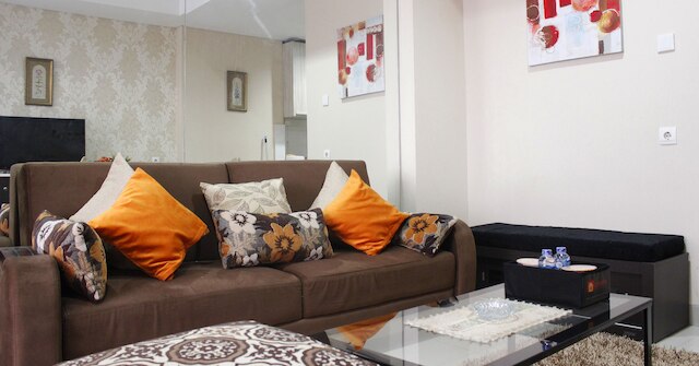 ダゴ スイーツ アパートメントにある ITB 大学近くのスタイリッシュなベッドルーム 1 室