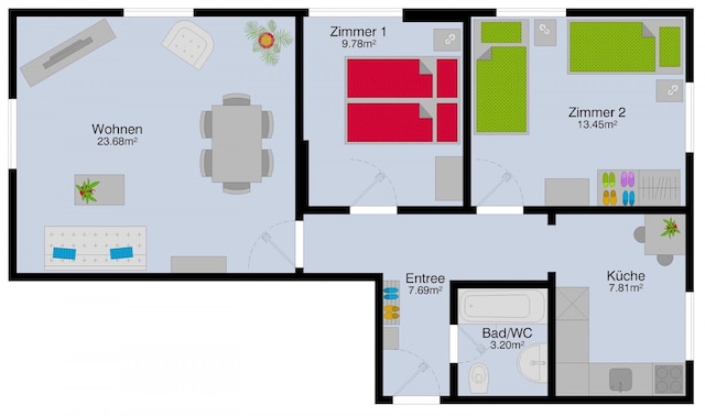 ZH シーフェルト - ヒットレンタル アパートメント