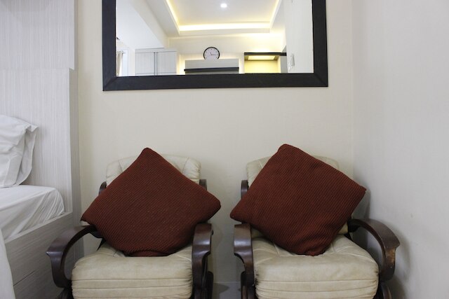 シンプルなスタジオ ルーム、ザ ジャルディン チハンプラス アパートメント