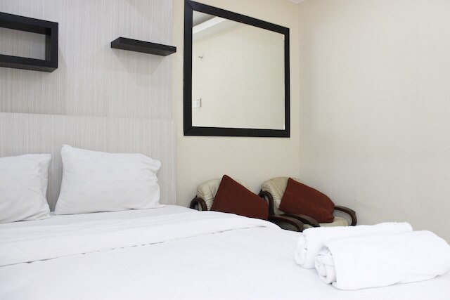 シンプルなスタジオ ルーム、ザ ジャルディン チハンプラス アパートメント