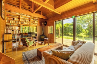 A calm house in the woods