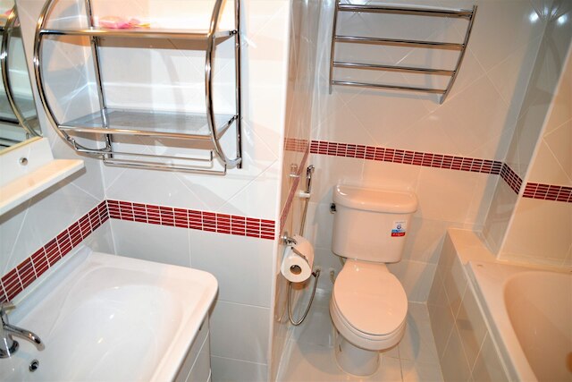 ビーチ コンド ジョムティエン プール ビュー ラージ モダン 1 ベッドルーム キッチン