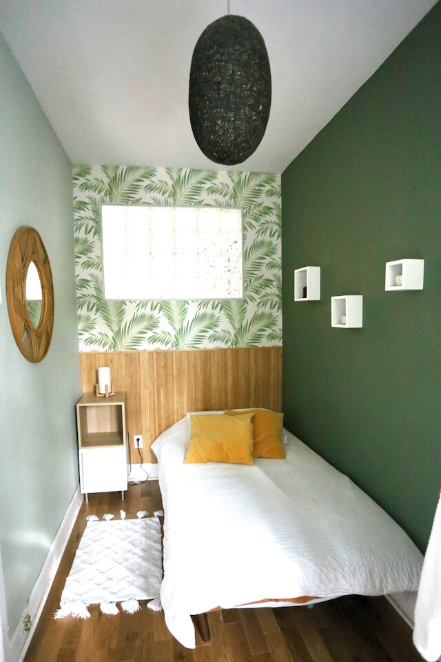 精巧でモダンなロフト