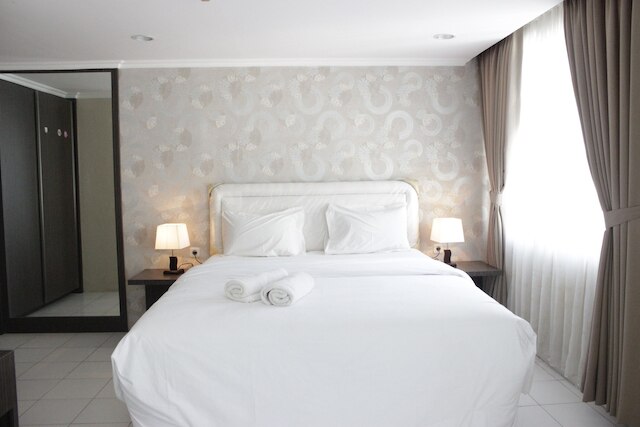 スペーシャス スタジオ ルーム アット ザ ジャルディン チハンペラス アパートメント