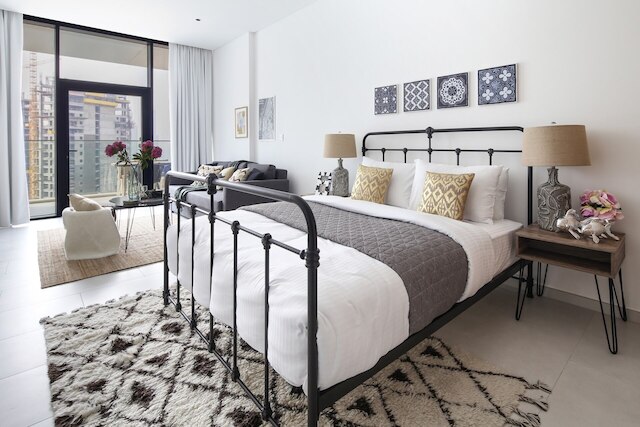 スタニング スタジオ W/ ブルジ カリファ ビュー !