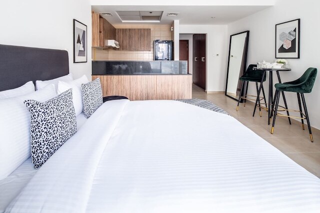 モダン ラスティック スタジオ アパートメント イン ダウンタウン ドバイ