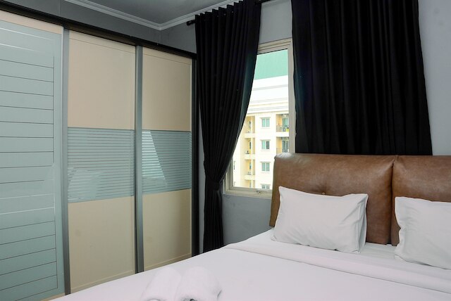 シンプル リビング2ベッBR アパートメント シティ ホーム ニア モイ ケラパ ガディン