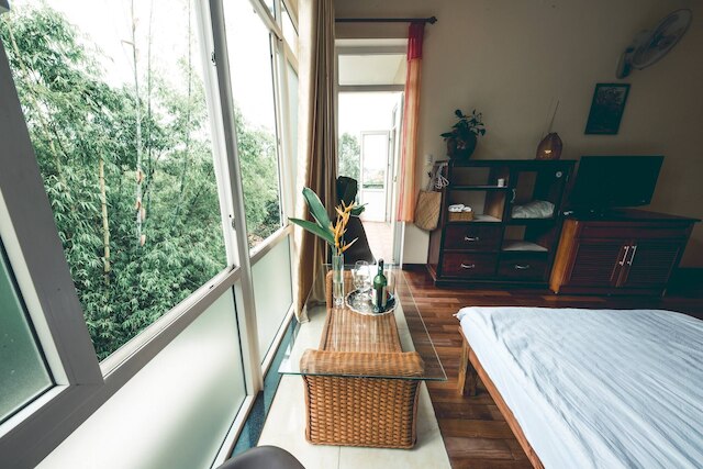 ヒルサイド ホームステイ フエ - トリプル ルーム トップ アパートメント