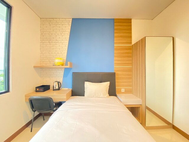 コンフォータブル スタジオ セミ アパートメント アット ザ ロッジ パスカル ニア ビヌス ユニバーシティ