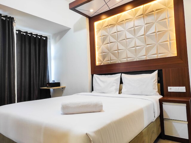 ホーミー アンド コンフィー スタジオ アット ヴィダ ビュー マカサル アパートメント