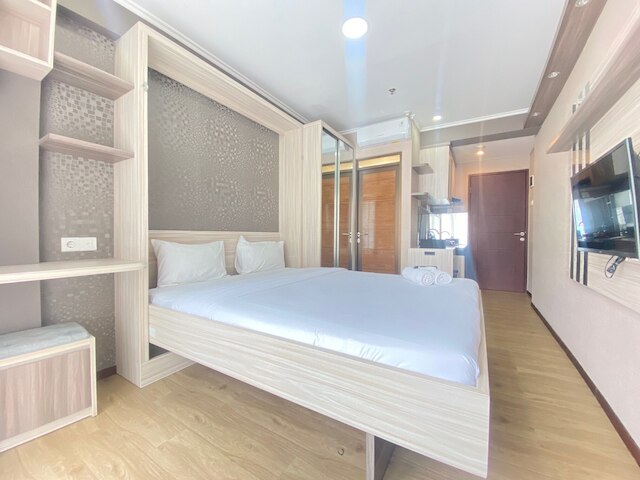 モダン アンド コージー スタジオ ルーム アット ゲートウェイ パスツール アパートメント