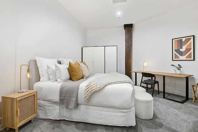 象徴的な遺産建造物の中のモダンスペース