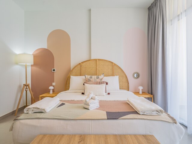 チャーミング トロピカル アパートメント デュバイ モールから数分