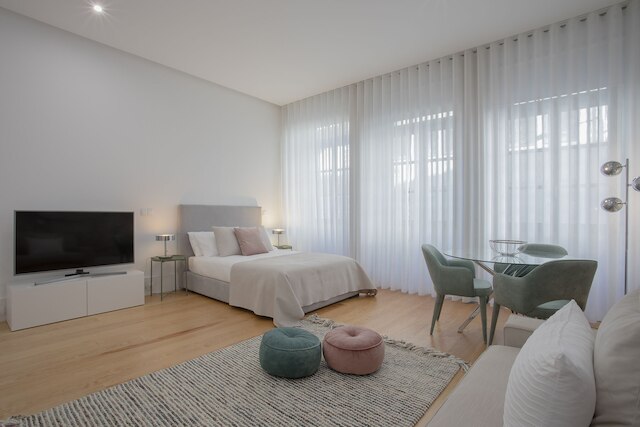 リビング - ダウンタウン ラグジュアリー アパートメント 1R