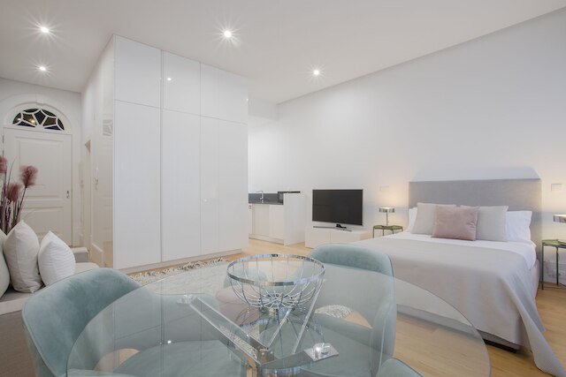 リビング - ダウンタウン ラグジュアリー アパートメント 1R