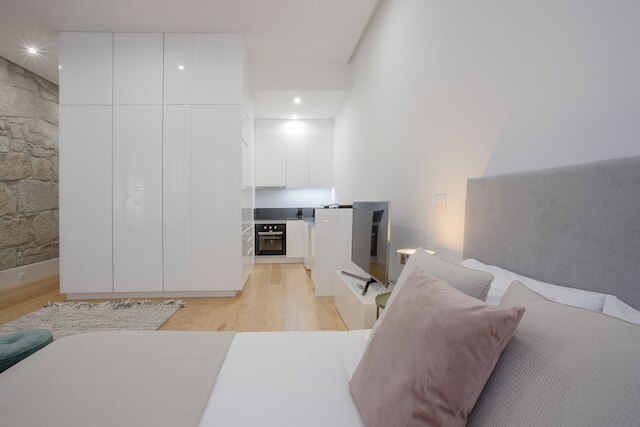 リビング - ダウンタウン ラグジュアリー アパートメント 1R