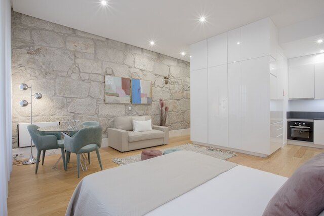 リビング - ダウンタウン ラグジュアリー アパートメント 1R