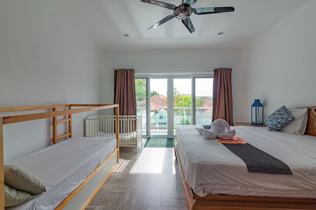 プライベートプール付き3BDRヴィラ ビーチまで200m