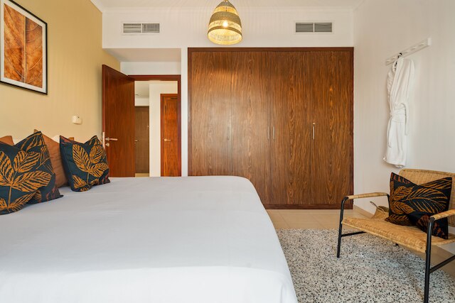 シックで禅なアパートメント、ブルジュ・ハリファ・タワーの近く