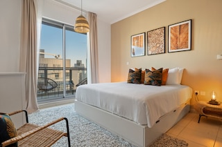 シックで禅なアパートメント、ブルジュ・ハリファ・タワーの近く