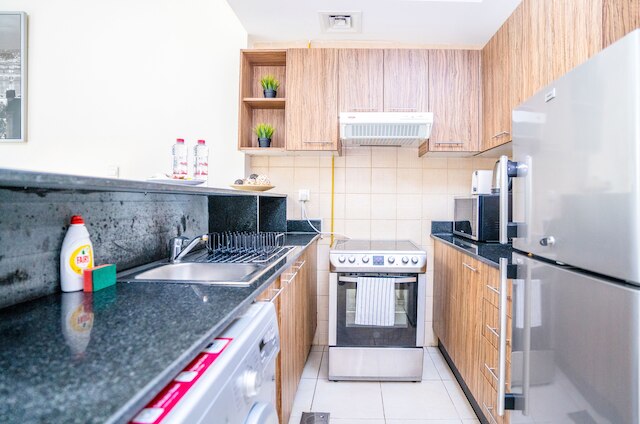 タニン - ブルジュハリファ＆ドバイモールに近い広々としたスタジオ