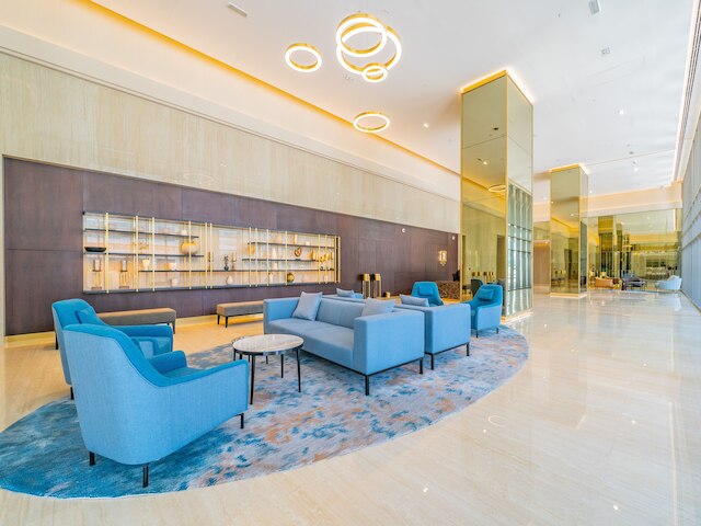 バージュ・ハリーファを望む華麗なアパートメント付きバルコニー