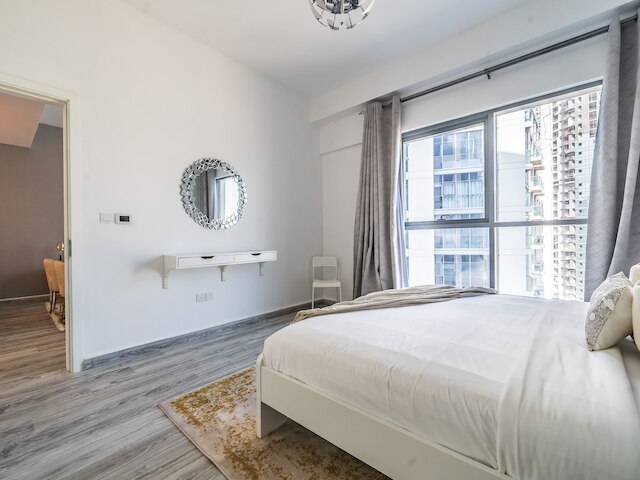 バージュ・ハリーファを望む華麗なアパートメント付きバルコニー