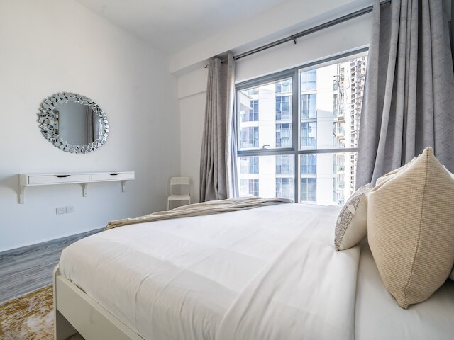 バージュ・ハリーファを望む華麗なアパートメント付きバルコニー