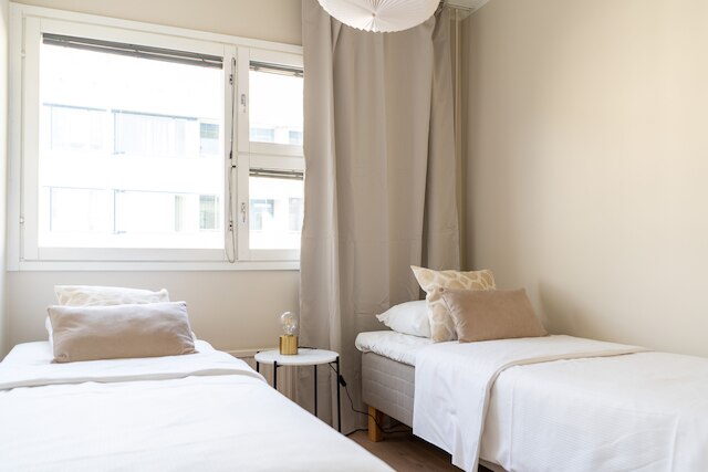 フルリノベーションされた3ベッドルームアパートメントとサウナ