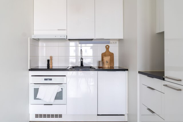 大きな日当たりの良いテラス付きのスタイリッシュなアパート