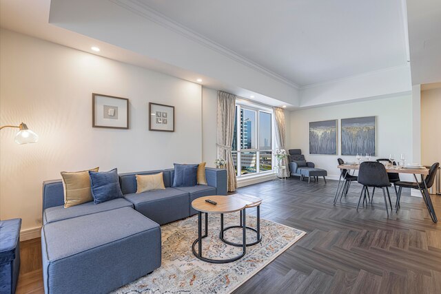 豪華でスタイリッシュな1BR、素晴らしい市内の眺望付き