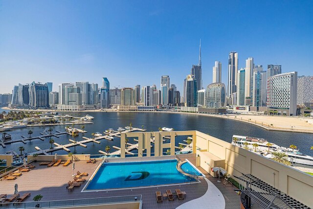 スタイリッシュ 1 ベッドルーム - エクストラ ベッド ウィズ ブルジュ ハリファ ビュー