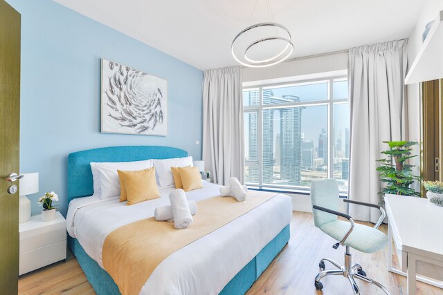 ロフト - ダウンタウン・ラグジュアリー - ドバイ・ミーナ・ティマワ・トゥ・ドバイ・ファウンテン(5分徒歩)!